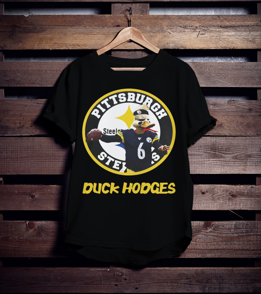 Pittsburgh Steelers Duck Hodges Football T-Shirt