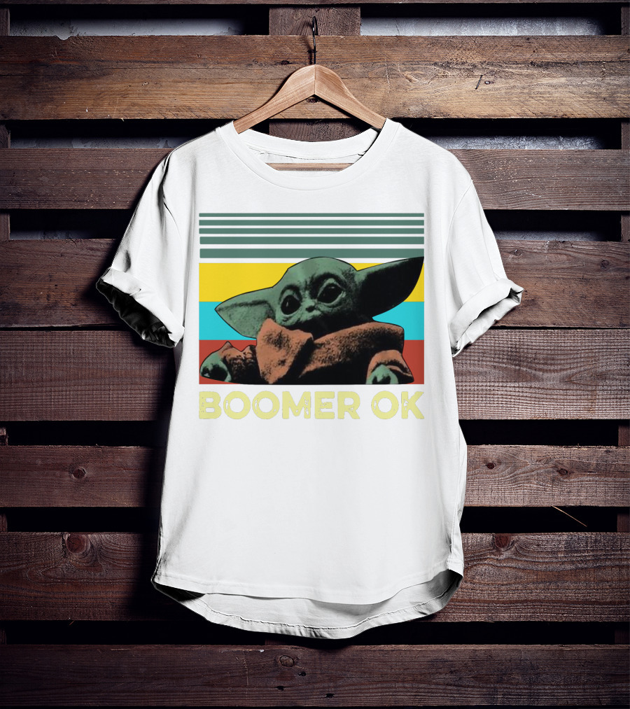 Boomer OK Retro Baby Yoda T-Shirt