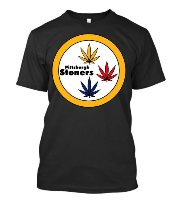 Pittsburgh Stoners Weed Leaves Steelers Colors T-Shirt