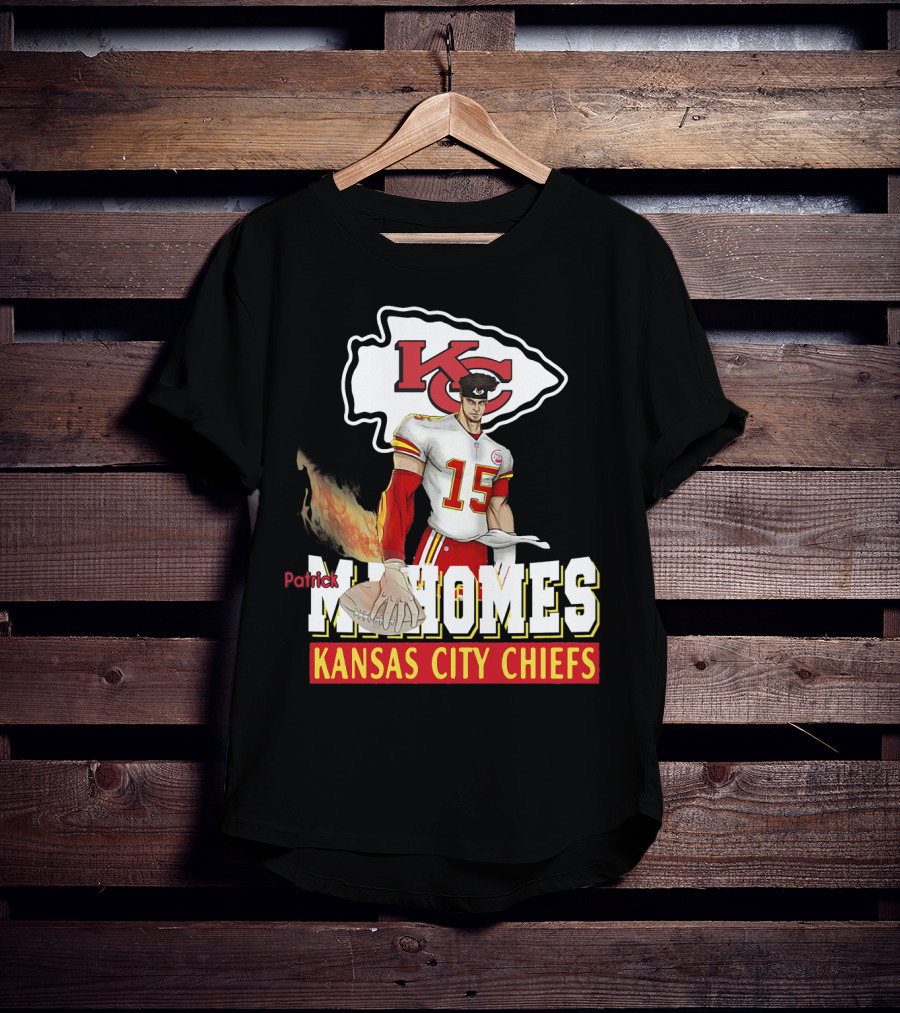 Patrick Mahomes Kc Kansas City Chiefs Football Flame T-Shirt