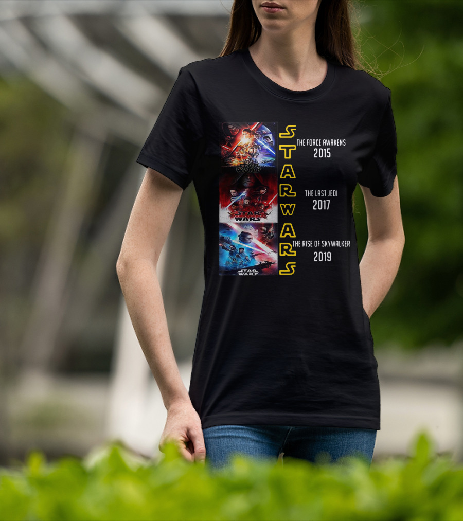 Star Wars The Force Awakens The Last Jedi The Rise Of Skywalker 2015 2017 2019 T-Shirt