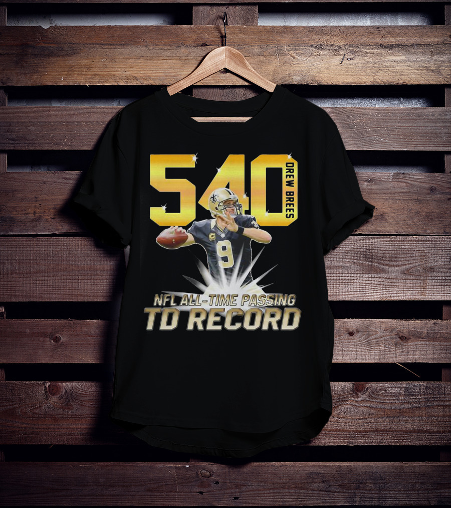 Drew Brees Nfl All-Time Passing Td Record T-Shirt