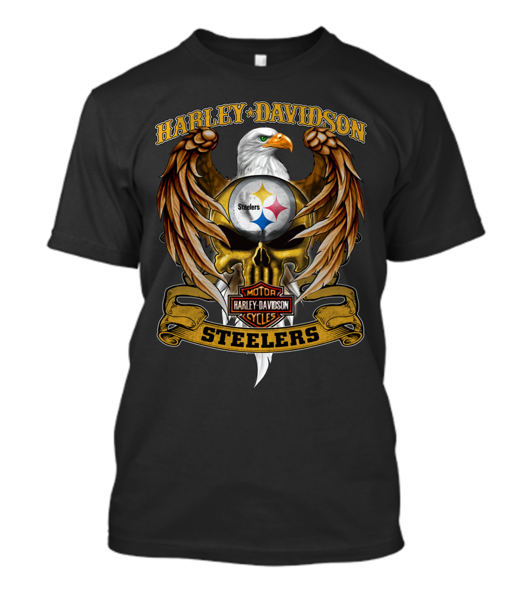 Harley Davidson Steelers Eagle Nfl Pittsburgh Steelers T-Shirt