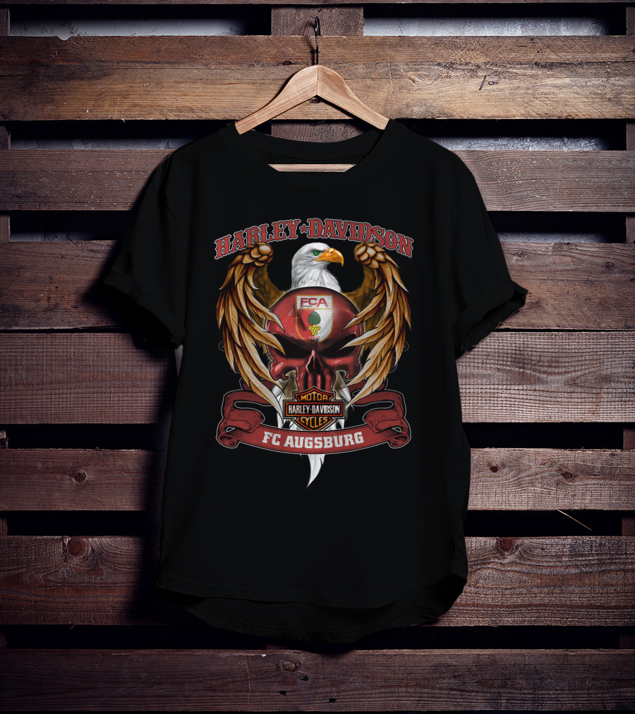 Harley Davidson Motorcycles Fc Augsburg Eagle T-Shirt