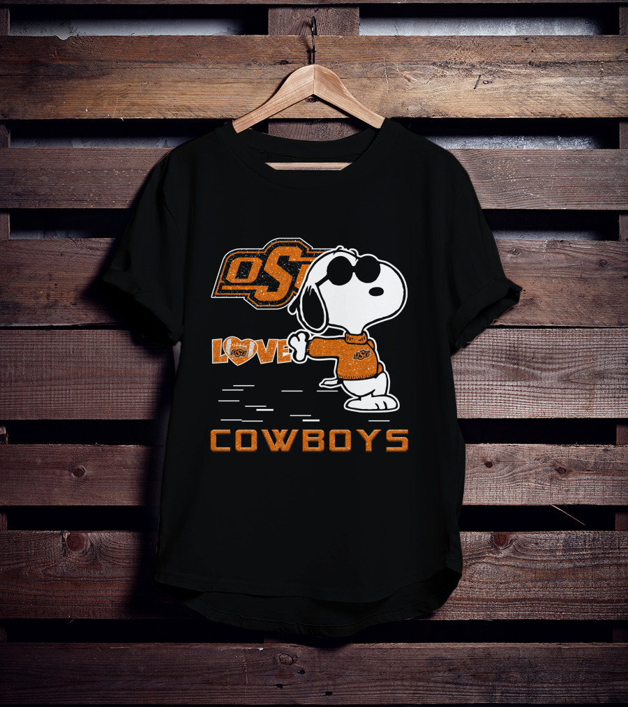 Snoopy OSU Love Cowboys T-Shirt