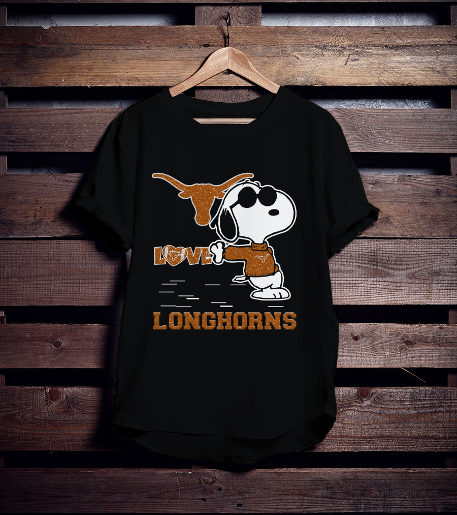 Snoopy Love Longhorns T-Shirt