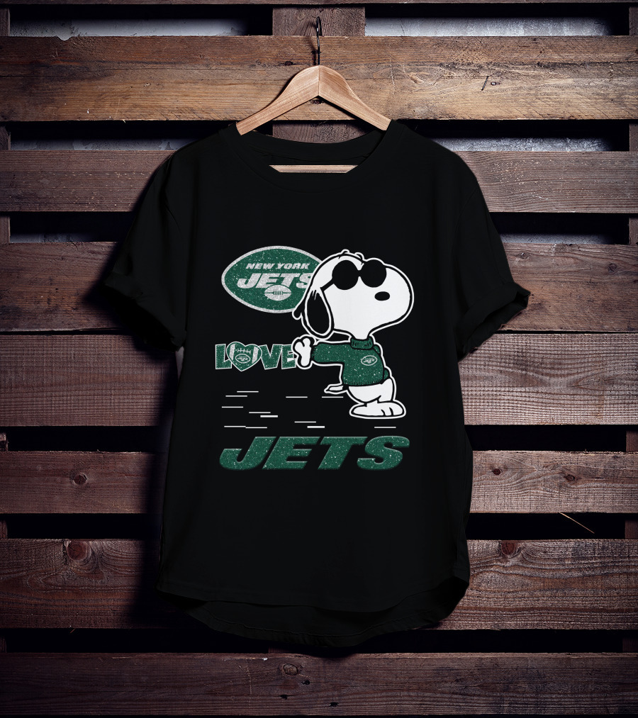 Snoopy New York Jets Love T-Shirt