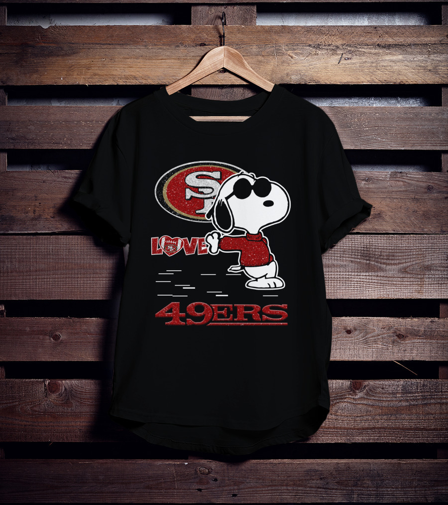 Snoopy Love San Francisco 49ers Fans Nfl Football 131 T-Shirt