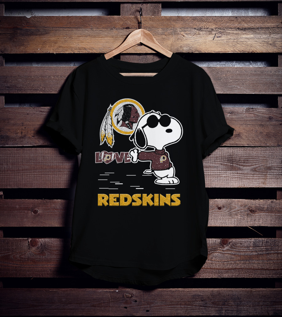 Snoopy Love Washington Redskins Nfl Football Fans 131 T-Shirt