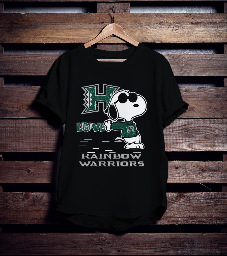Snoopy Love H Rainbow Warriors T-Shirt
