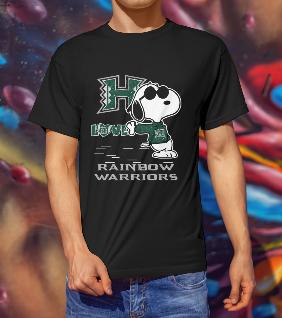 Snoopy Love H Rainbow Warriors T-Shirt