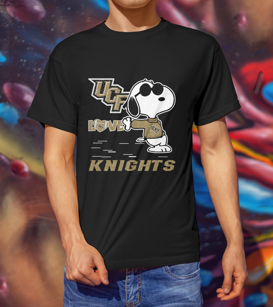 Snoopy UCF Love Knights Football T-Shirt