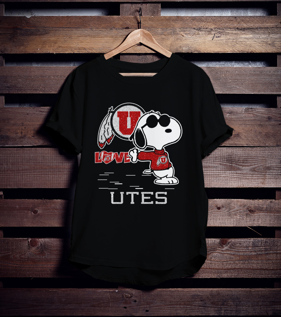 Snoopy U Love Utah Utes T-Shirt