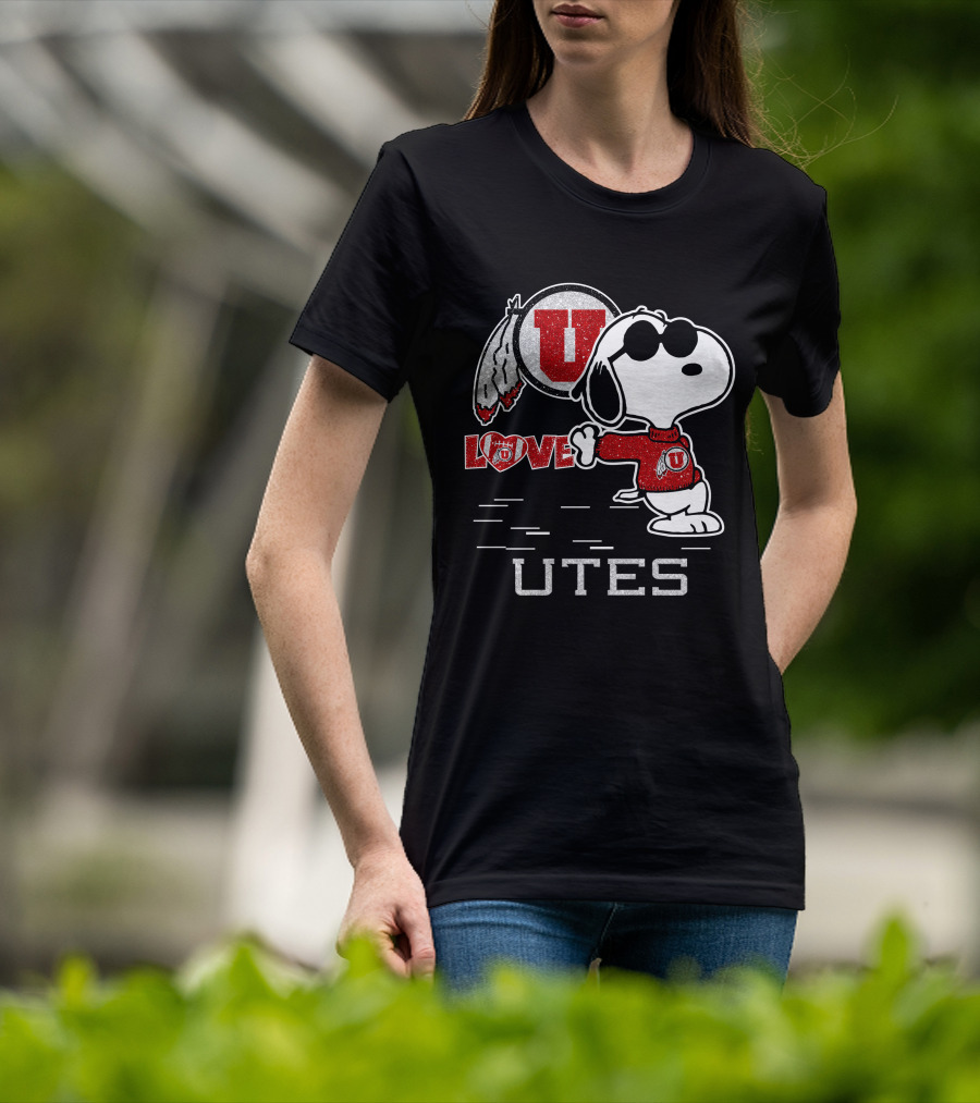 Snoopy U Love Utah Utes T-Shirt