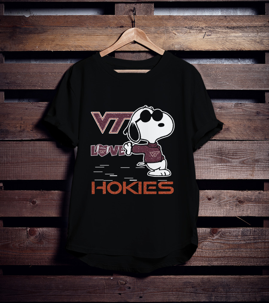 VT Snoopy Love Hokies T-Shirt