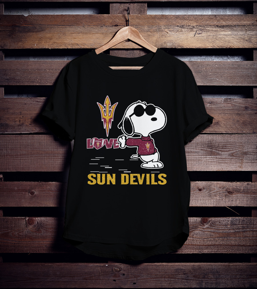 Snoopy Love Sun Devils T-Shirt