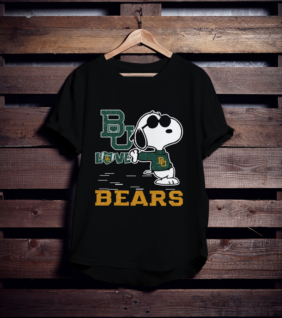BU Love Snoopy Baylor Bears T-Shirt