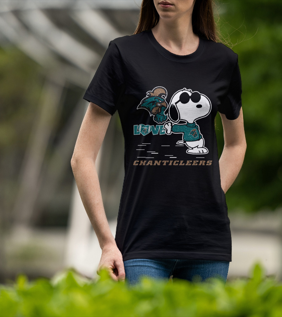 Snoopy Love Coastal Carolina Chanticleers T-Shirt