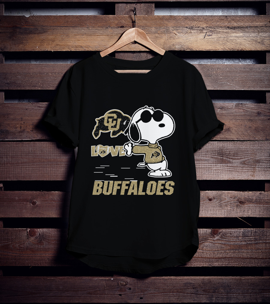 Snoopy CU Buffaloes Love T-Shirt