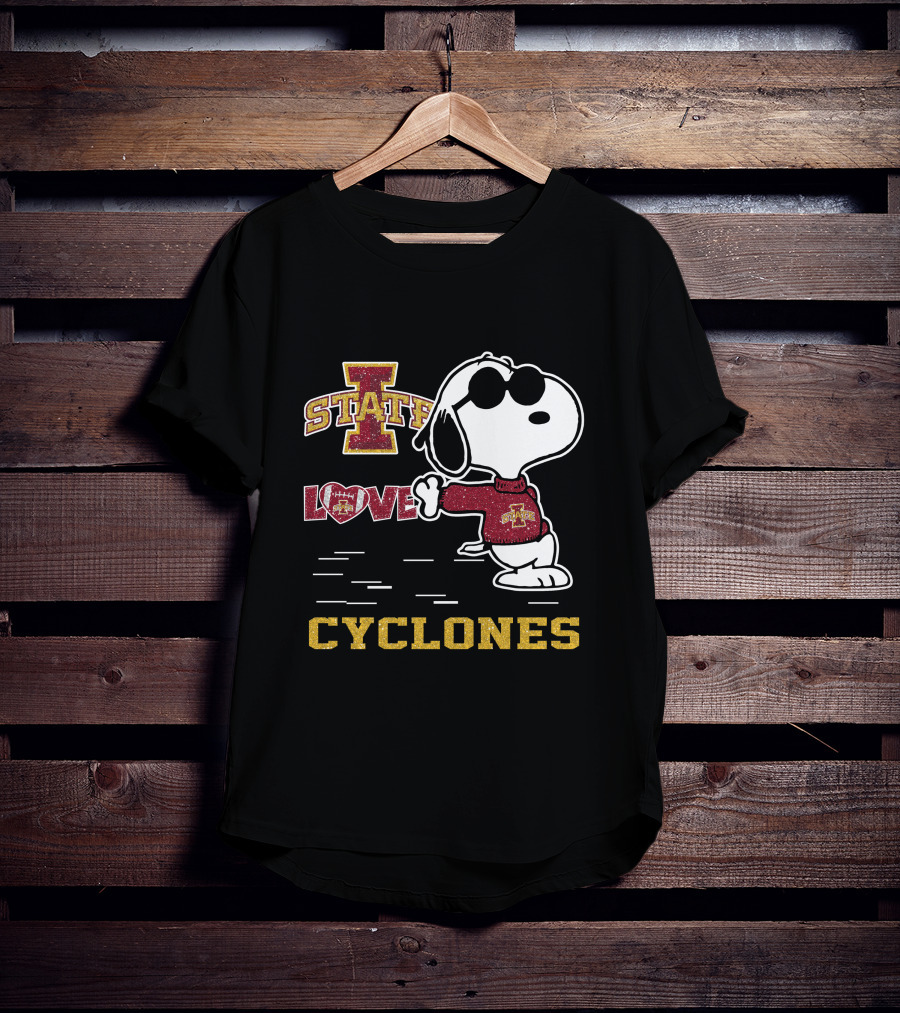 Snoopy Iowa State Love Cyclones T-Shirt
