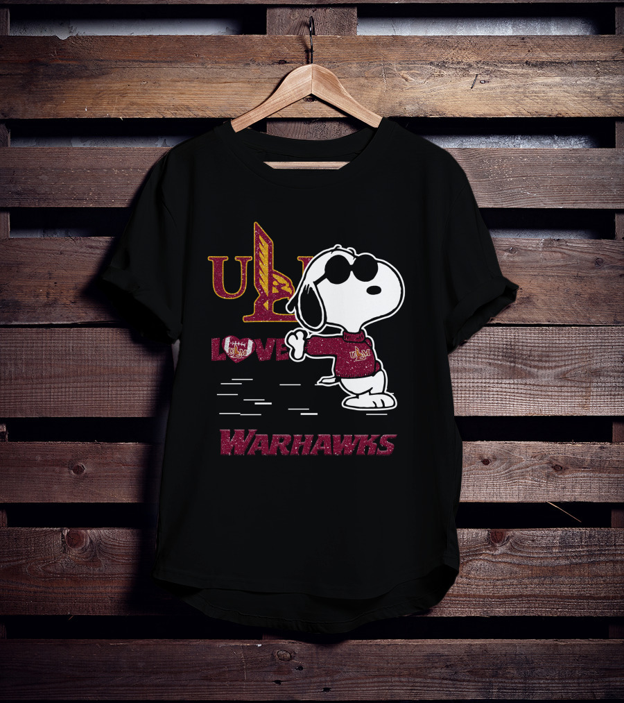Snoopy ULM Love Warhawks T-Shirt