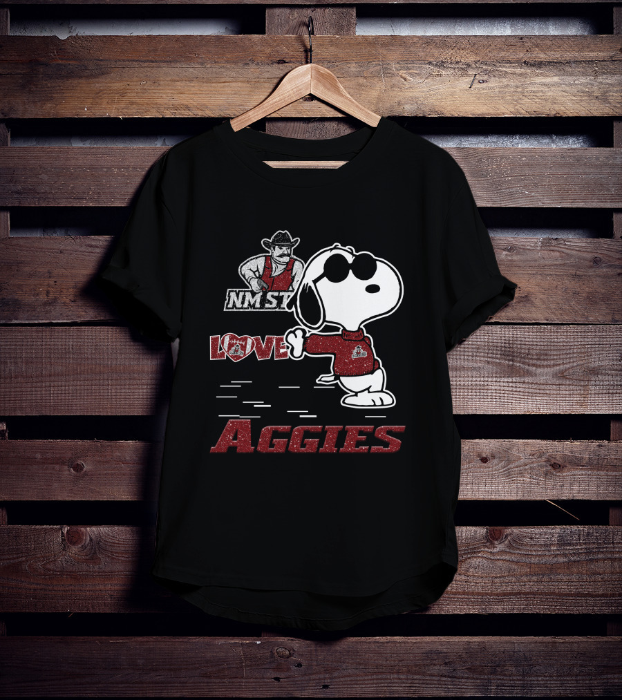 Snoopy Love NM State Aggies T-Shirt