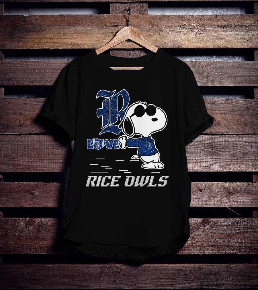 Snoopy Rice Owls Love T-Shirt