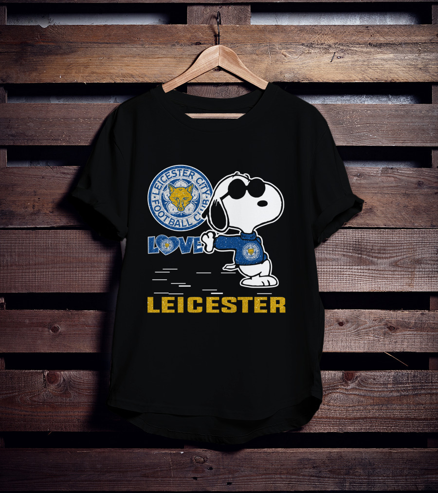 Snoopy Love Leicester City Football Club T-Shirt