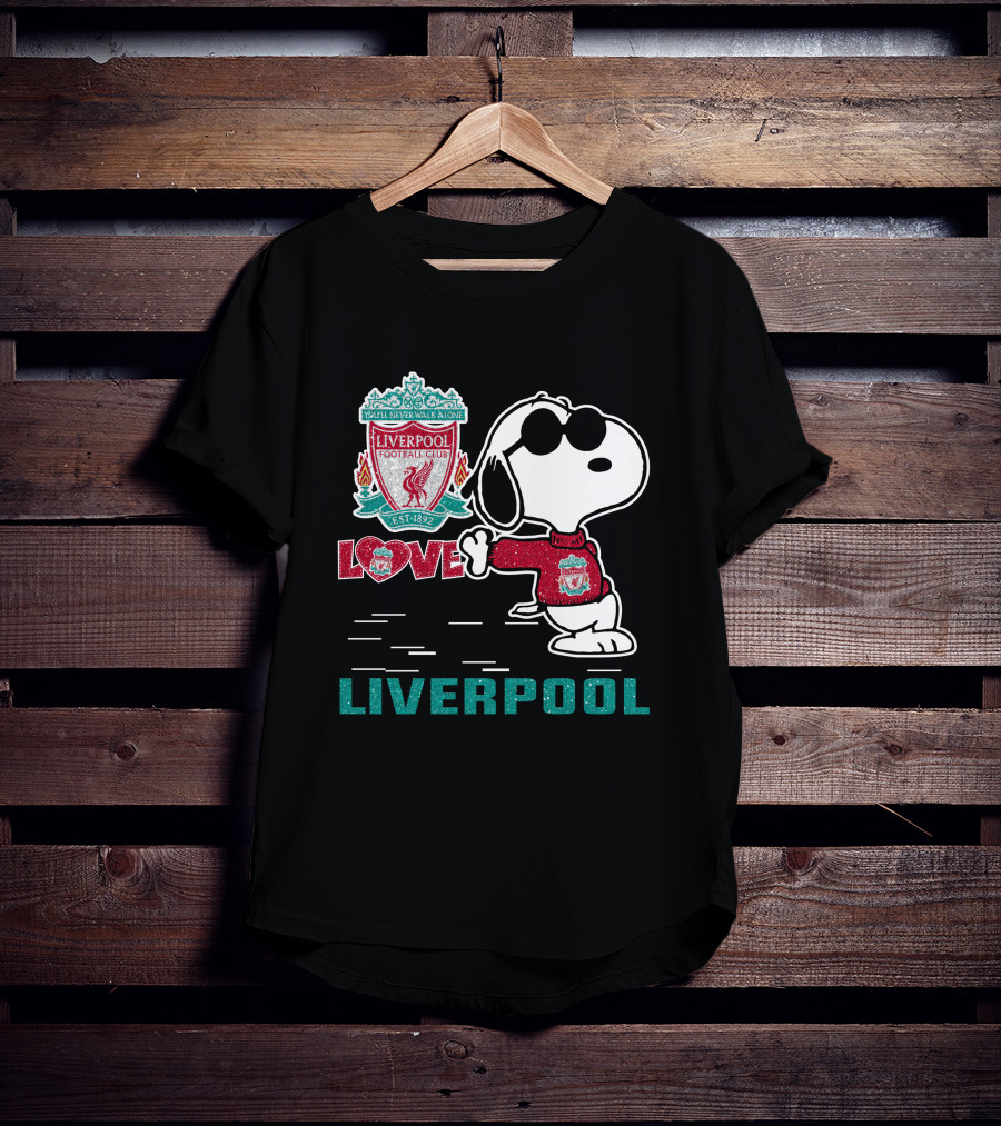 Snoopy Love Liverpool Football Club You’ll Never Walk Alone 131 T-Shirt