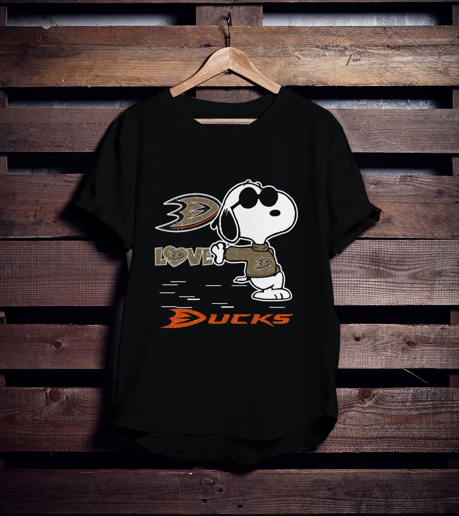 Snoopy Anaheim Ducks Love T-Shirt