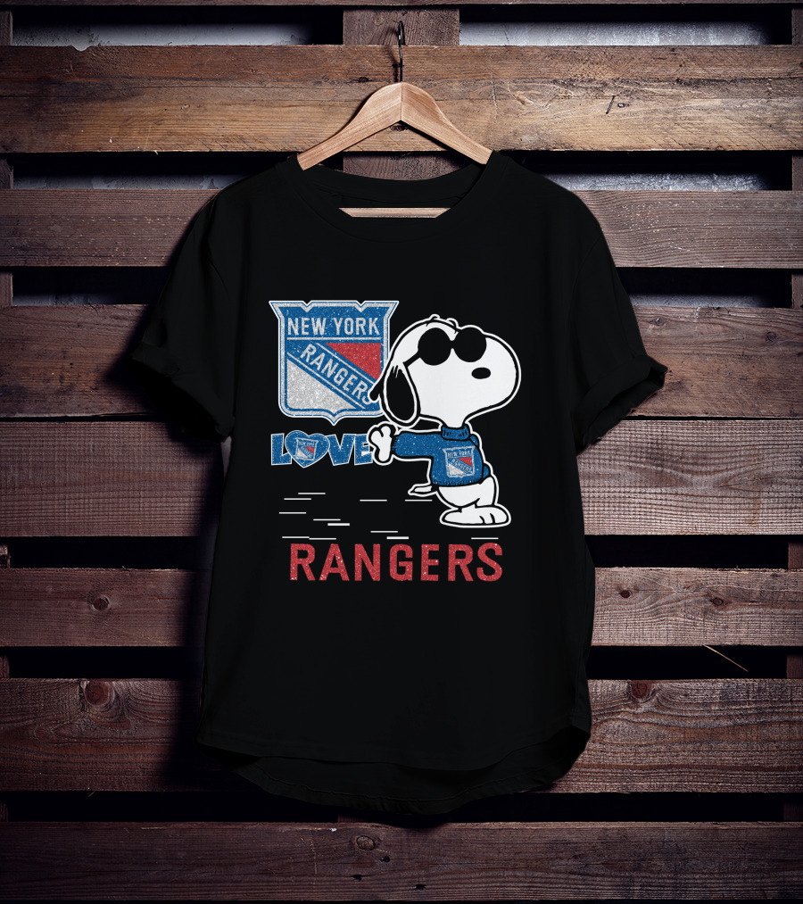 Snoopy Love New York Rangers T-Shirt