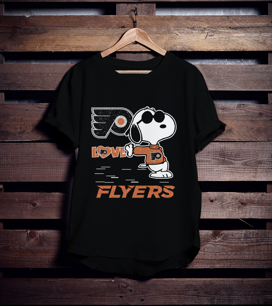 Snoopy Philadelphia Flyers Love T-Shirt