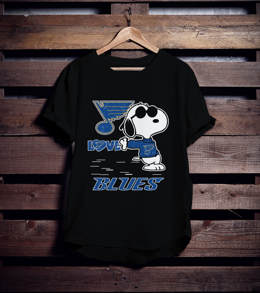 Snoopy Love St Louis Blues T-Shirt
