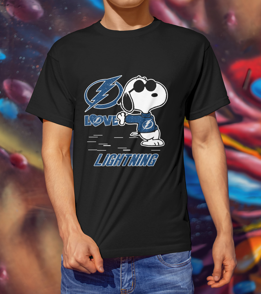 Snoopy Lightning Love Tampa Bay T-Shirt
