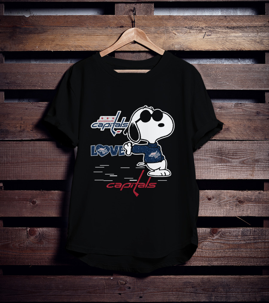 Snoopy Washington Capitals Love Capitals T-Shirt