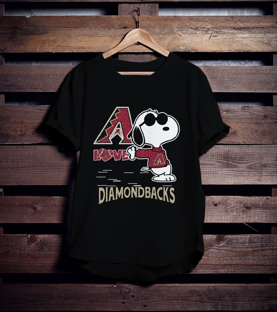 Snoopy Love Arizona Diamondbacks A T-Shirt