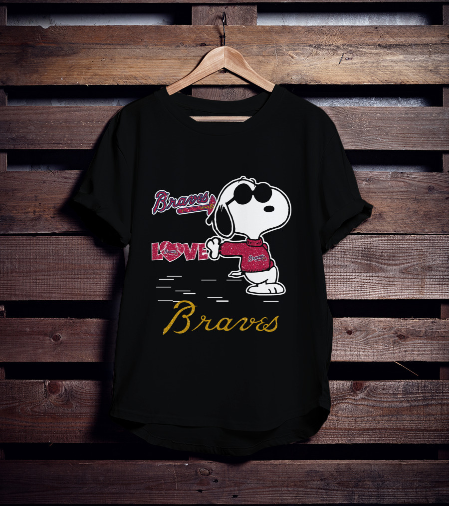 Snoopy Braves Love Atlanta Braves T-Shirt