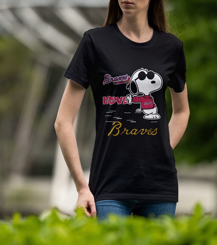 Snoopy Braves Love Atlanta Braves T-Shirt