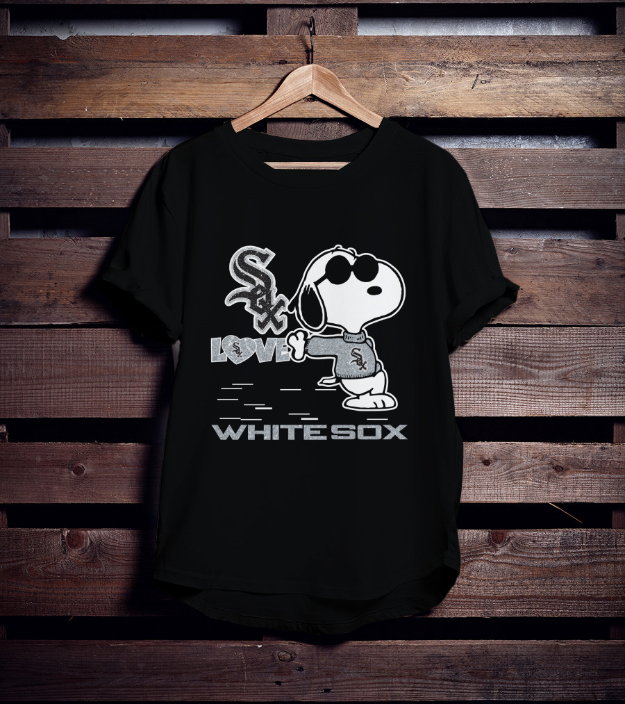 Snoopy Sox Love White Sox T-Shirt