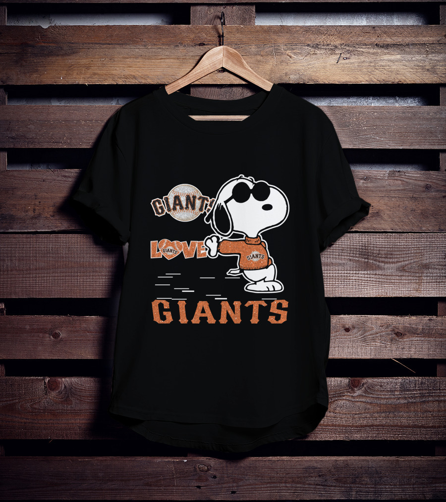 Snoopy Giants Love San Francisco Giants T-Shirt