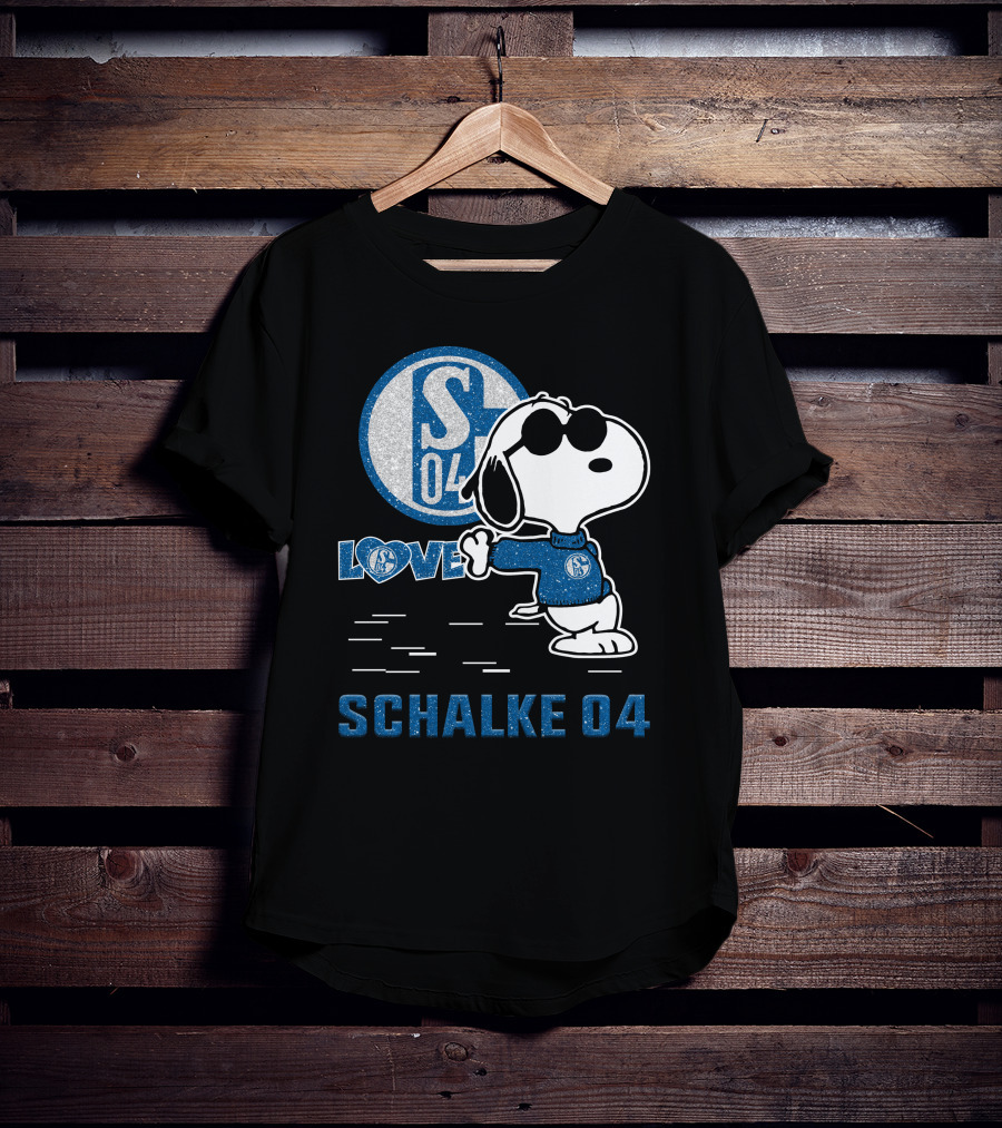 Snoopy Love Schalke 04 S04 Fan Collection T-Shirt