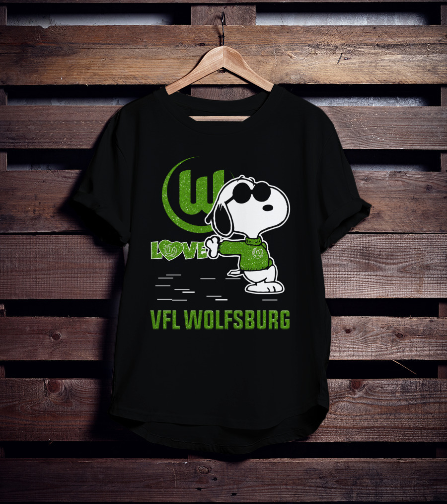 Snoopy Love VfL Wolfsburg Football Passion T-Shirt