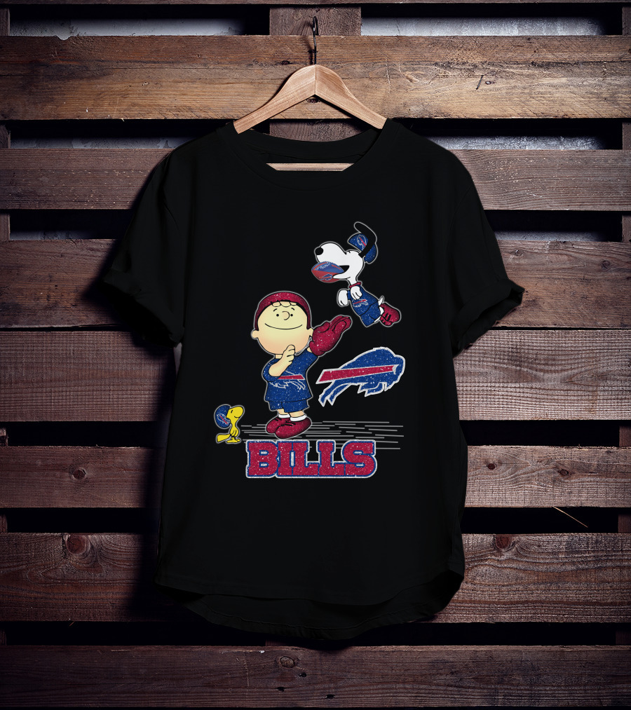 Snoopy Peanuts Buffalo Bills NFL Football Team T-Shirt