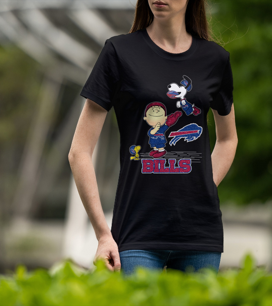Snoopy Peanuts Buffalo Bills NFL Football Team T-Shirt