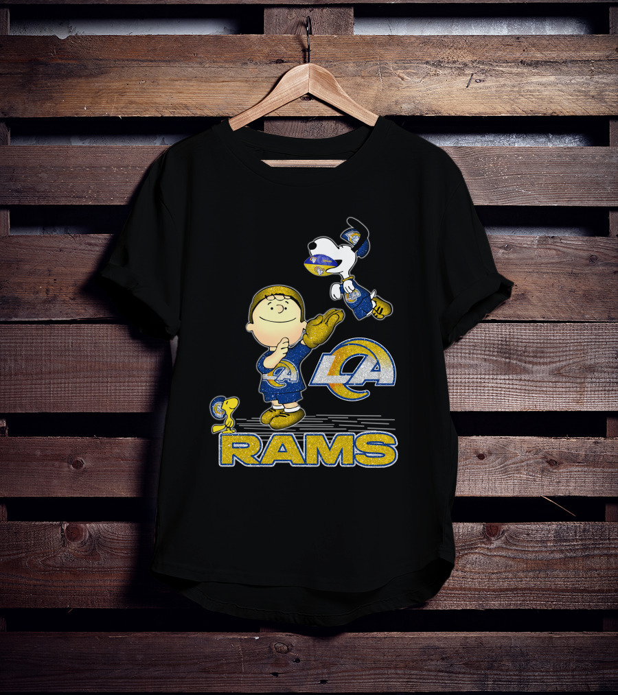 Snoopy And Friends Celebrate Los Angeles Rams With Team Spirit T-Shirt