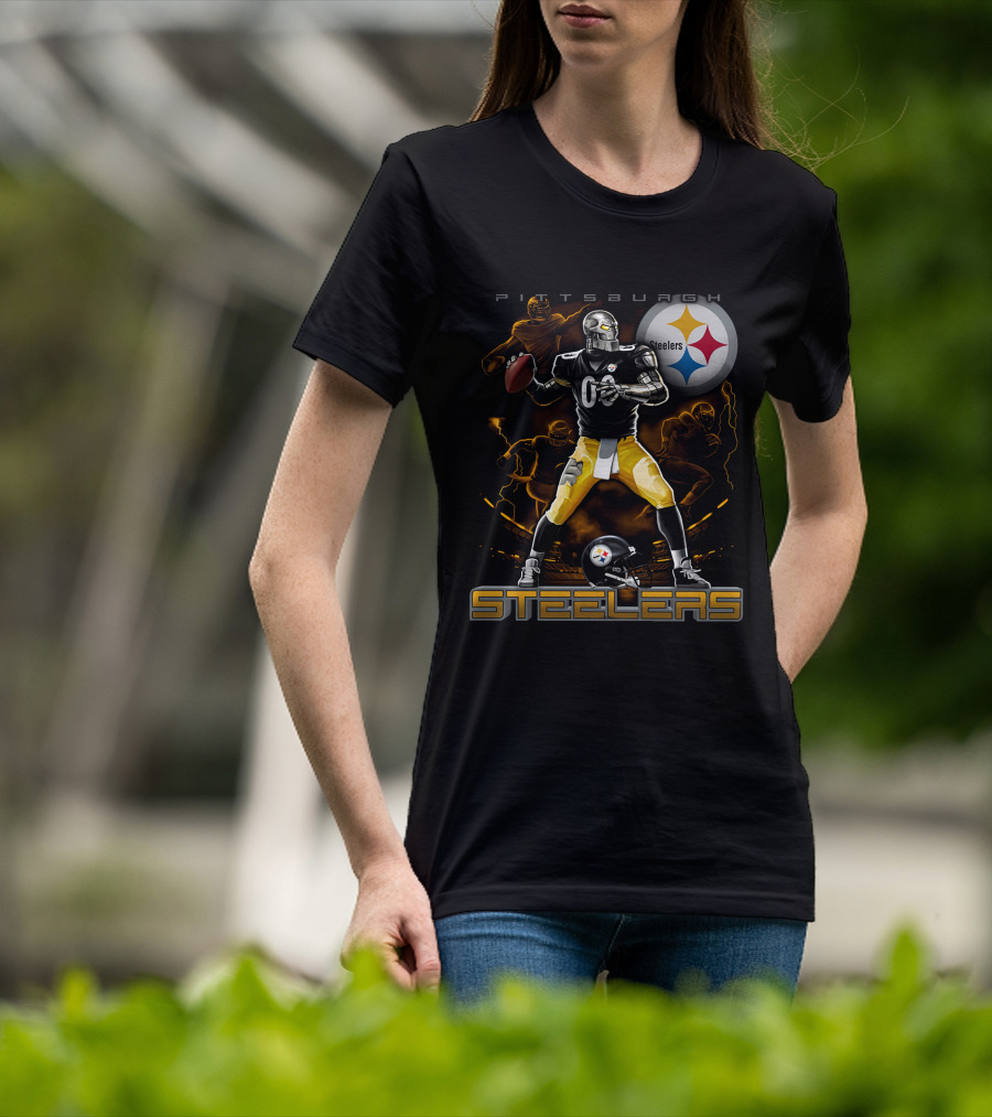 Pittsburgh Steelers Football Team Graphic With Iconic T-Shirt