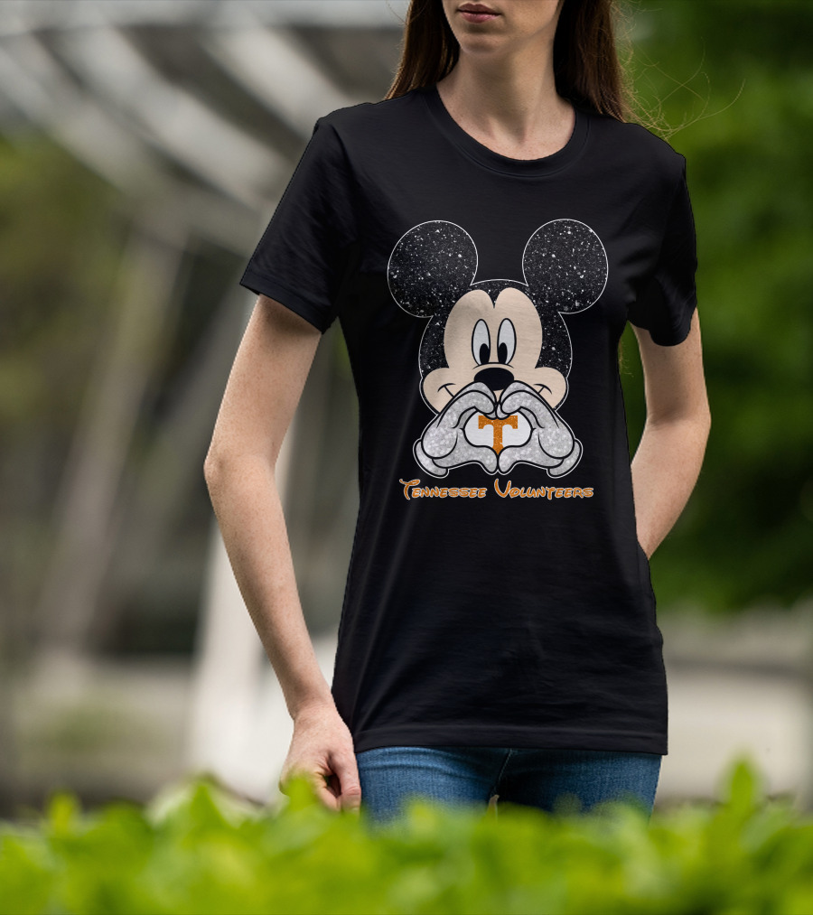 Mickey Heart Tennessee Volunteers T-Shirt
