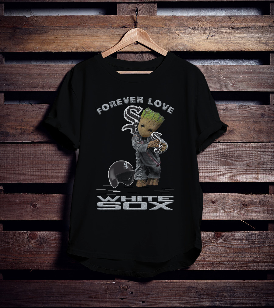 Forever Love White Sox Groot Helmet MLB Fan T-Shirt