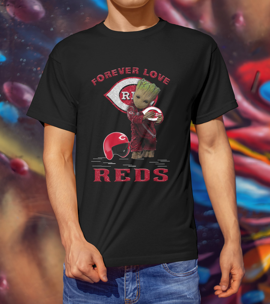 Forever Love Reds MLB Cincinnati Groot Fans T-Shirt