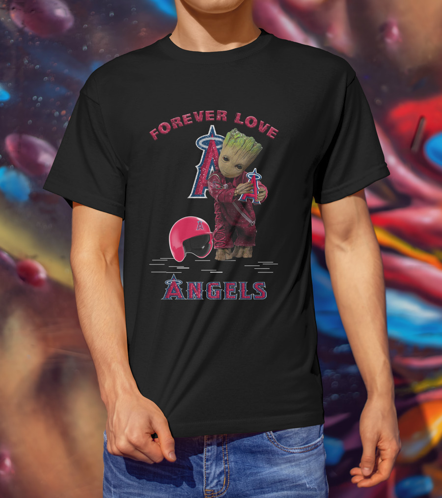 Forever Love Angels Groot Los Angeles MLB Fans T-Shirt